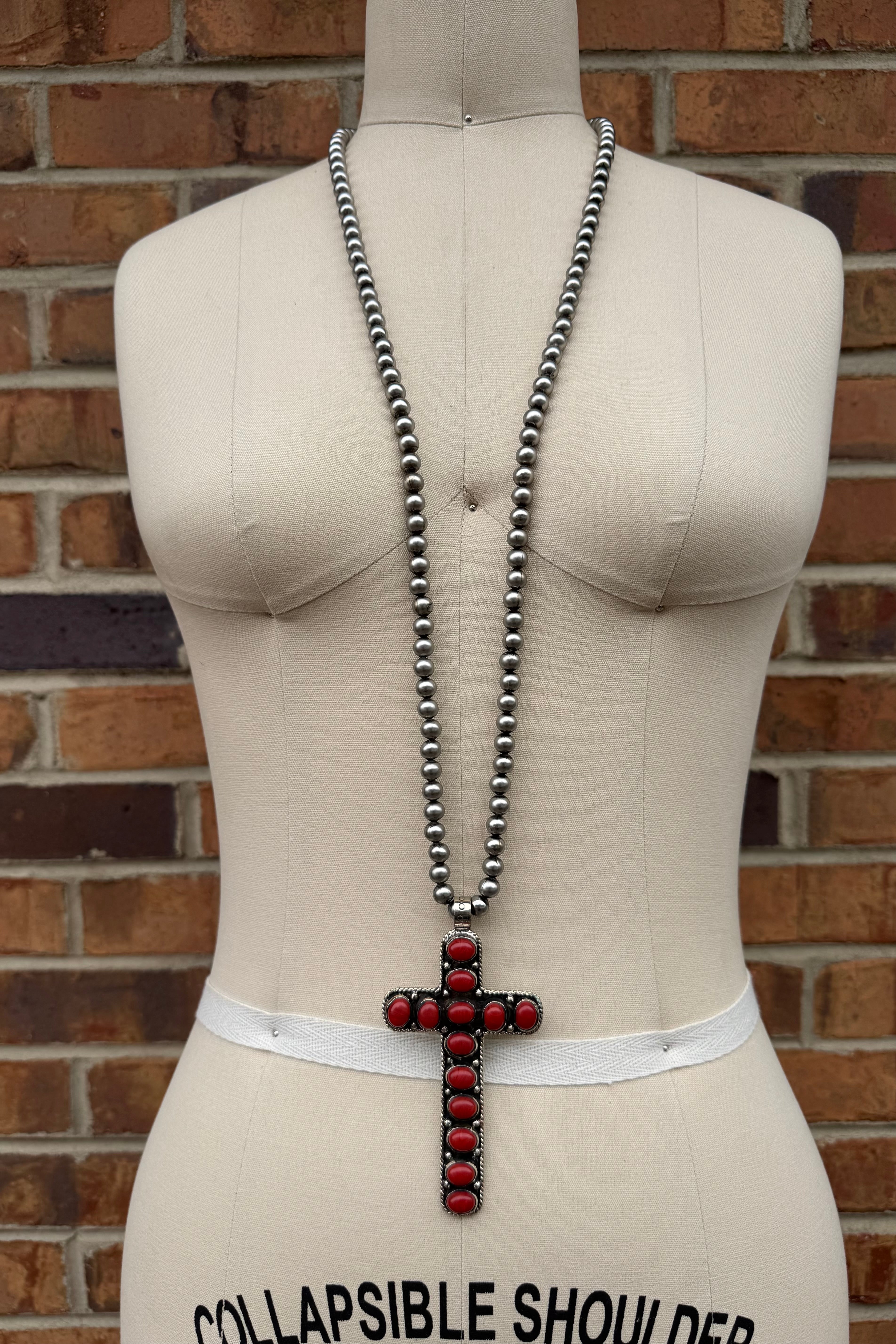 Cross My Heart Long Necklace