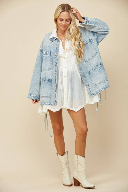 Just Keepin' It Caus Denim Jacket