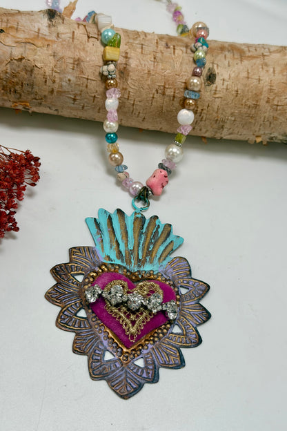 Heart on Fire Necklace