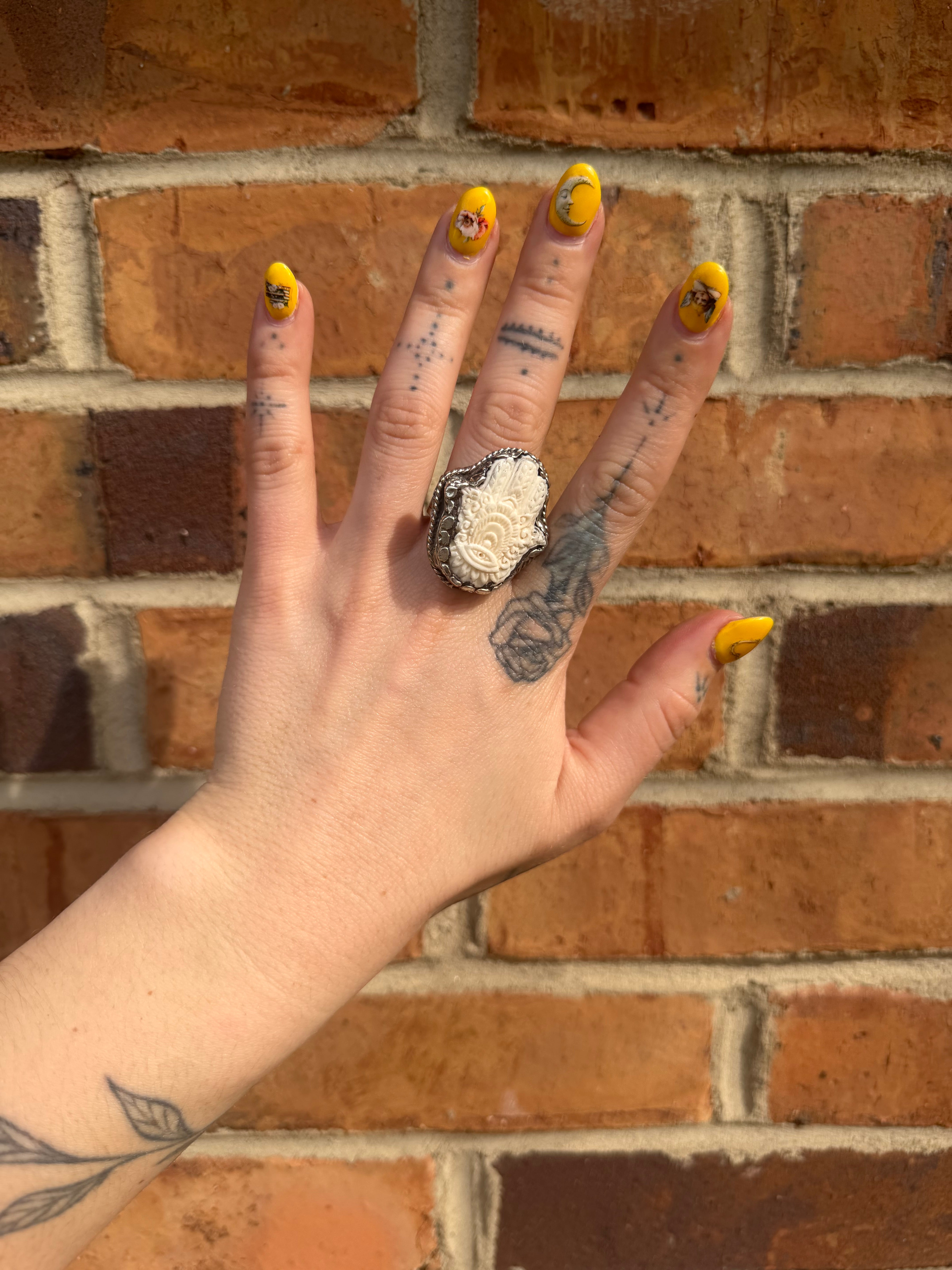 Baby Hamsa Hand Ring