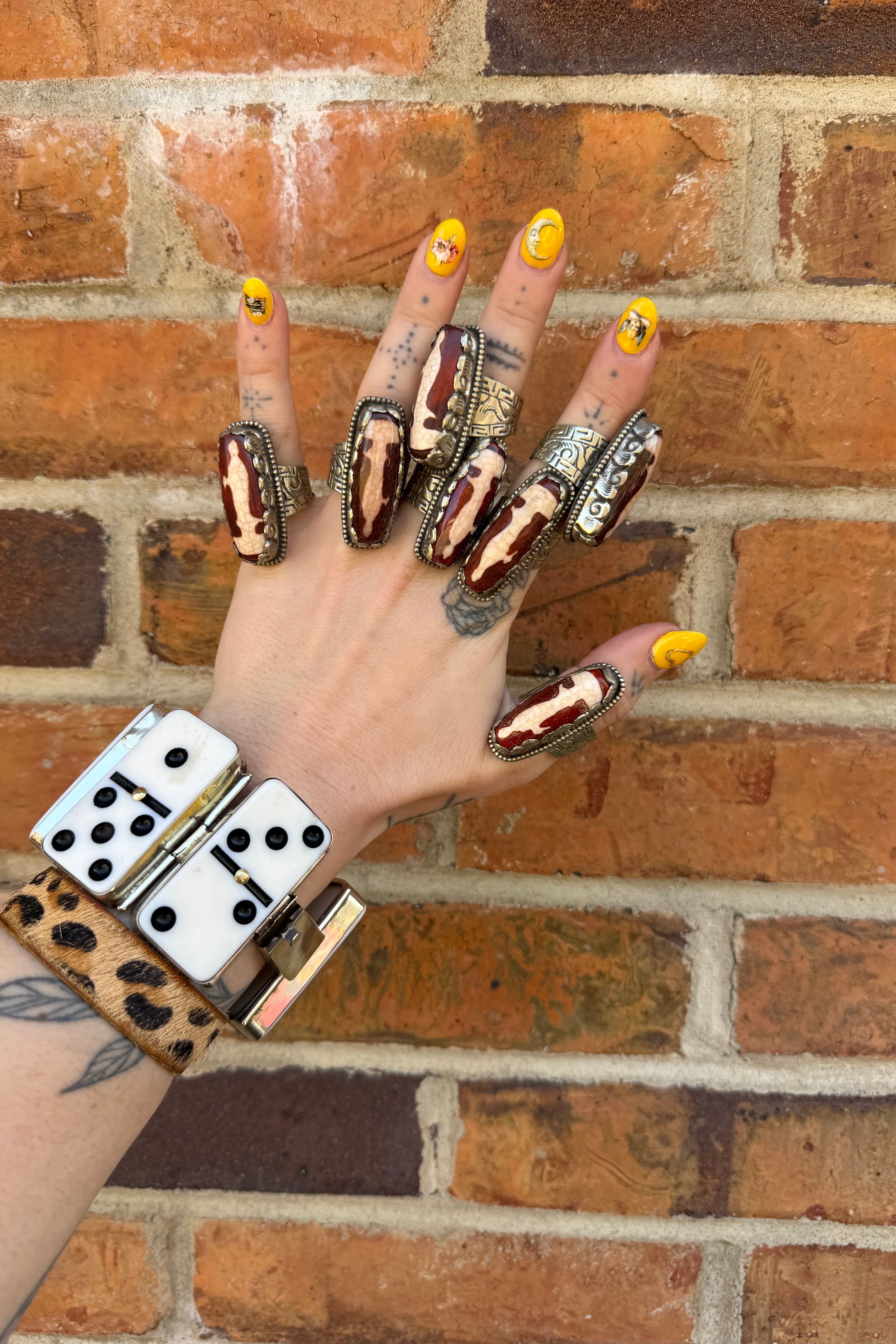 Abstract Stone Log Ring