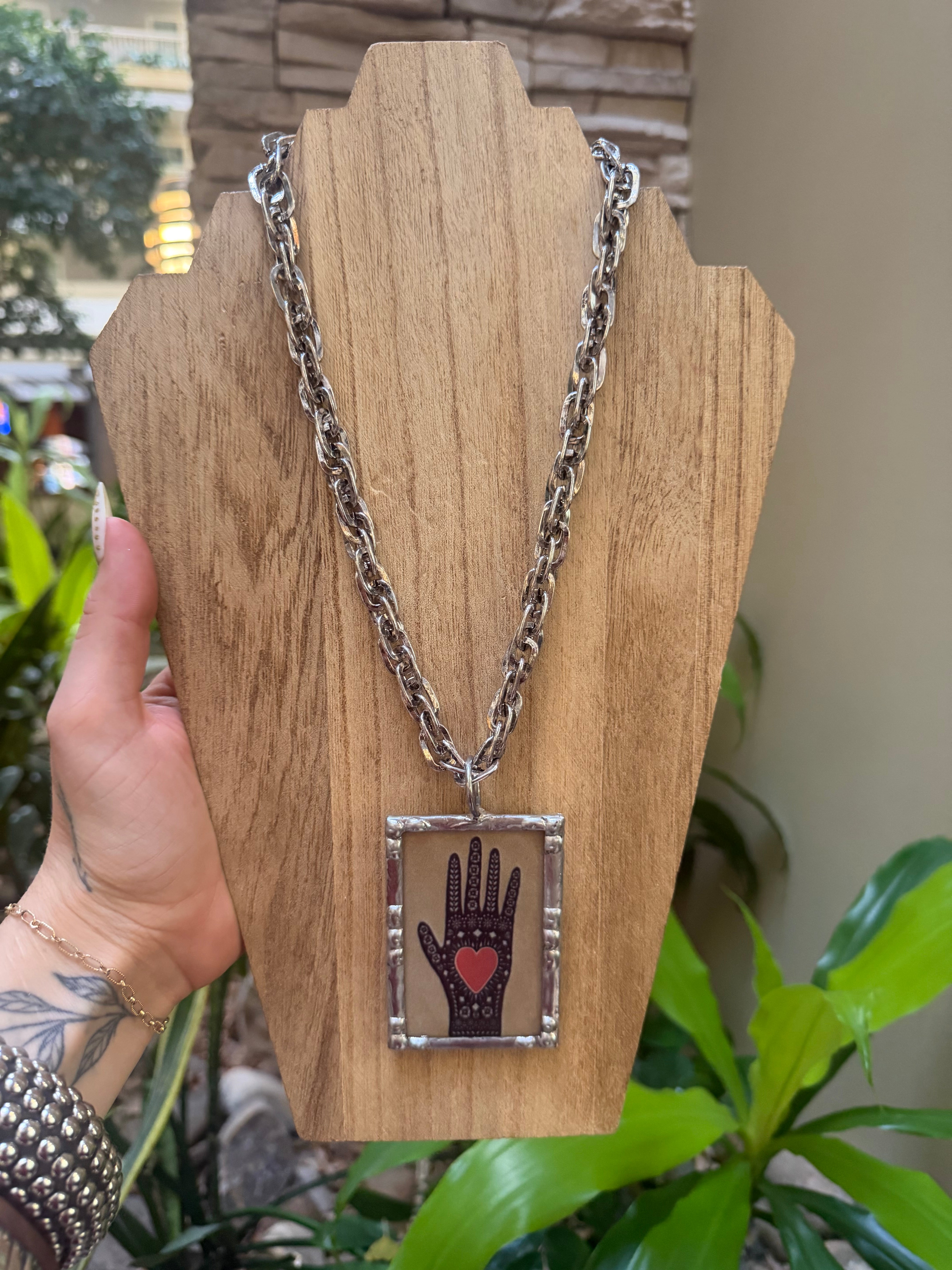 Talk to the hand Necklace