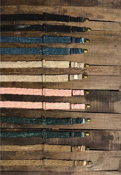 Gypsy Suspenders in Pink Lace