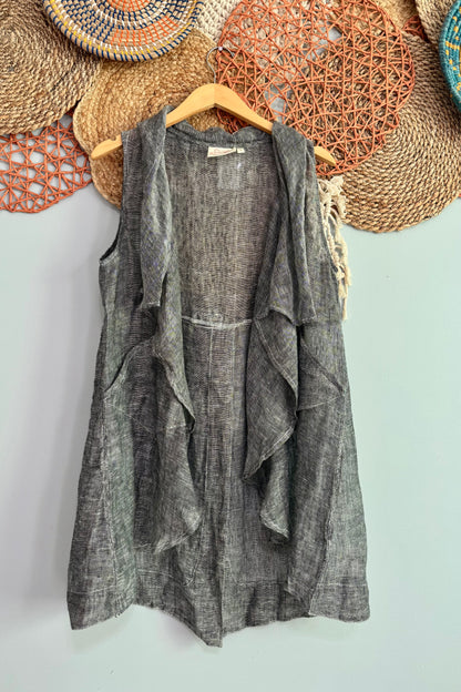 Sale Everyday Casual Linen Vest