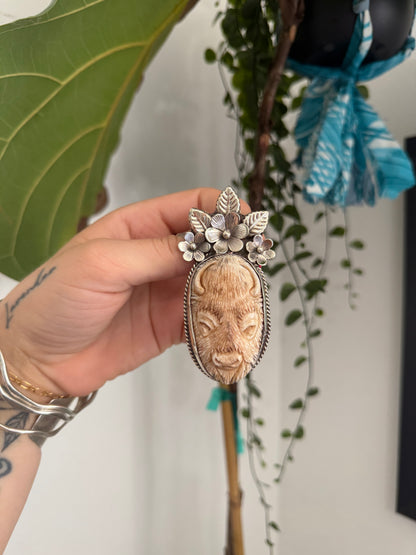 Wild Buffalo Statement Handmade Necklace