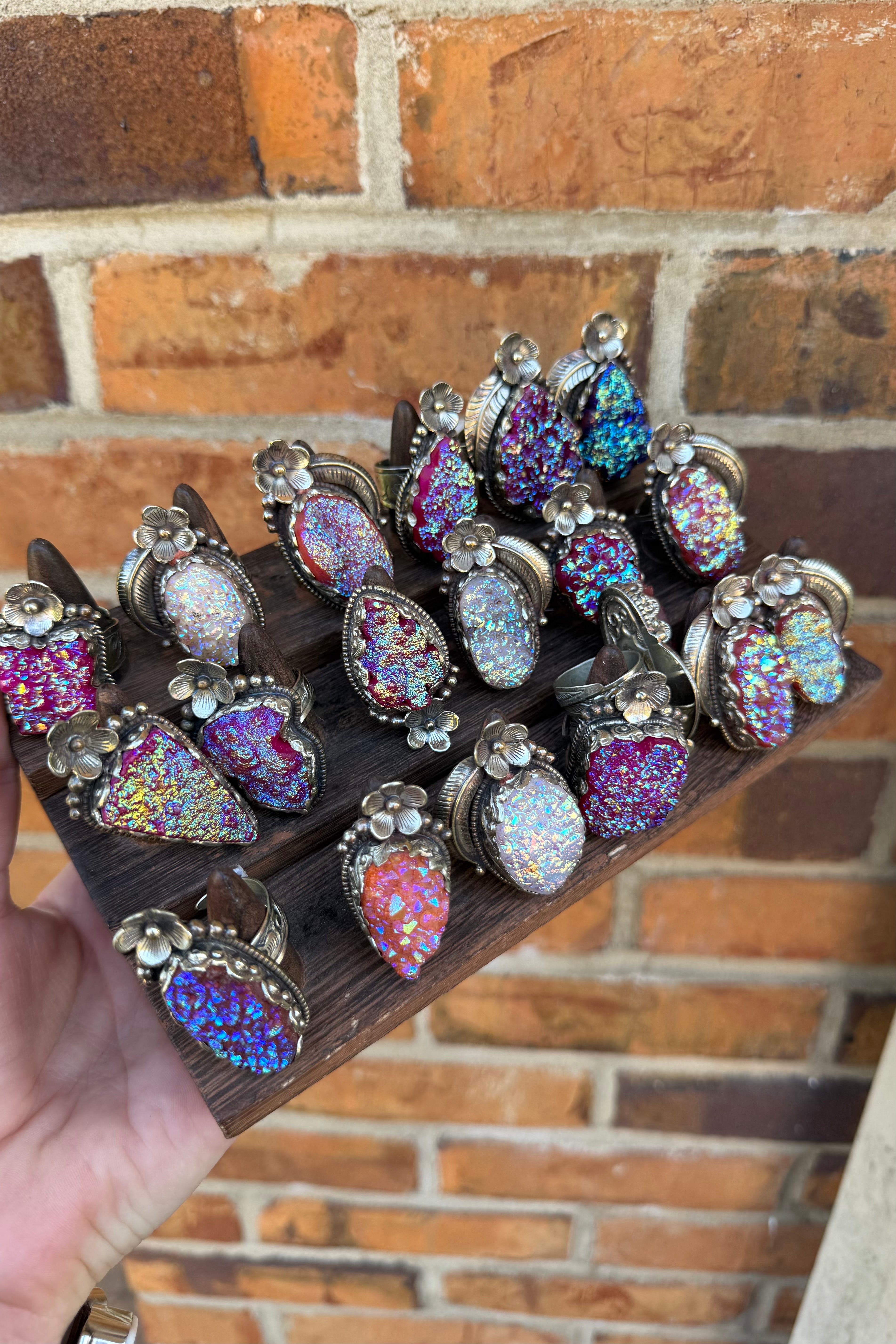 Shine Bright Sparkle Geode Ring