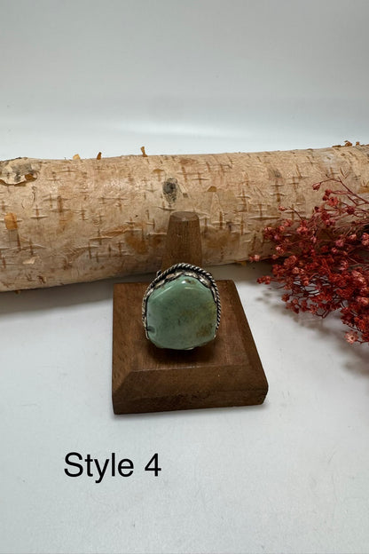 Lil Turquoise Chunk Stone Ring