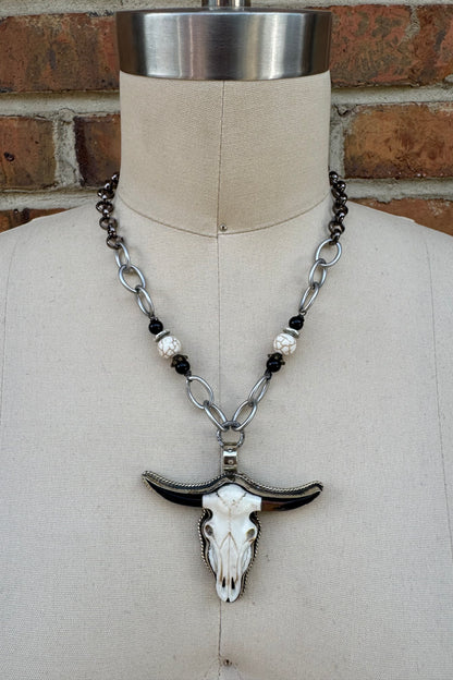 Horns Out Necklace