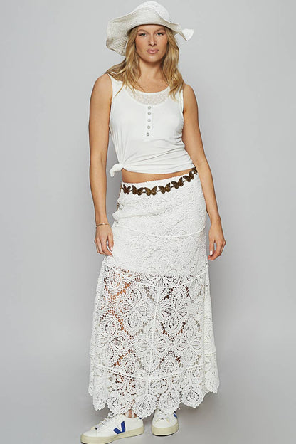 Everlasting Love Crochet Maxi Skirt
