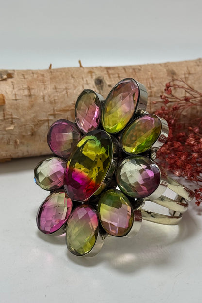 Flower Power 3 Line Cuff Style 4