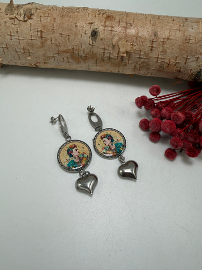 Frida And Heart Earrings 3