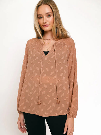 Final Sale - Jacquard Blouse