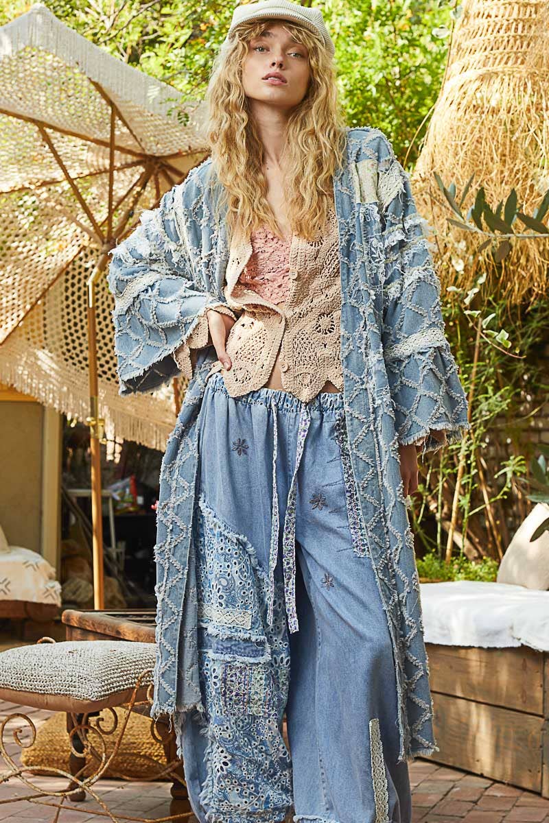 The Denim Dreamer Boho Kimono