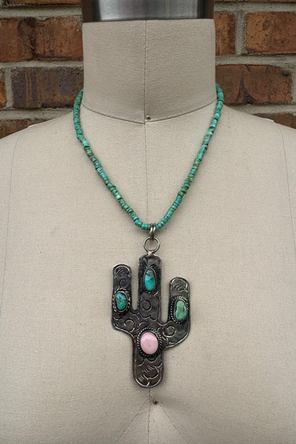 Arizona Cactus Necklace