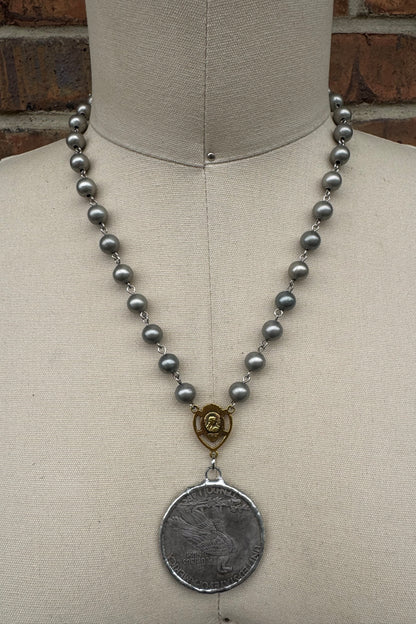Heads Up Coin Necklace