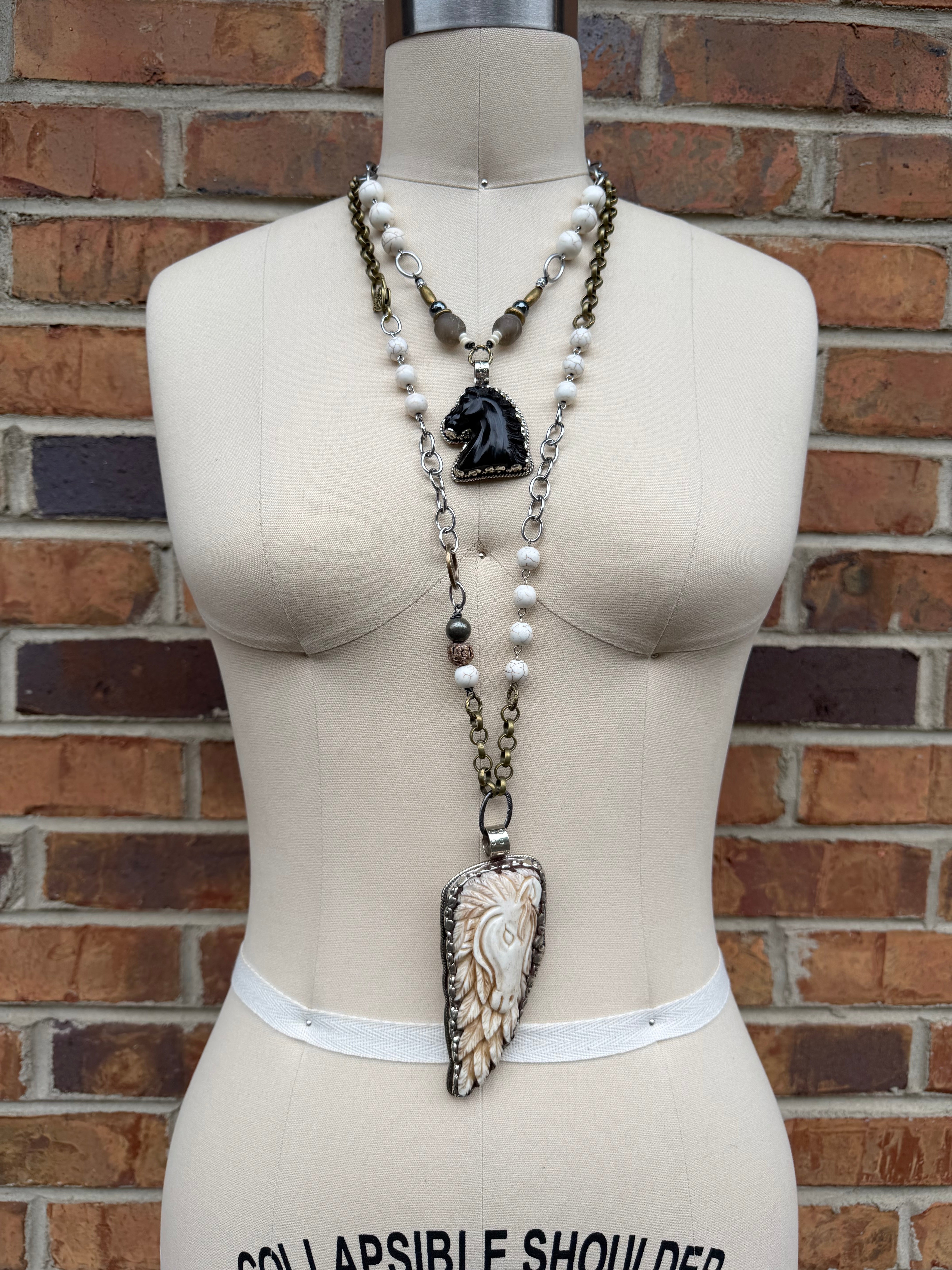 Midnight Run Wild Horse Shortie Necklace