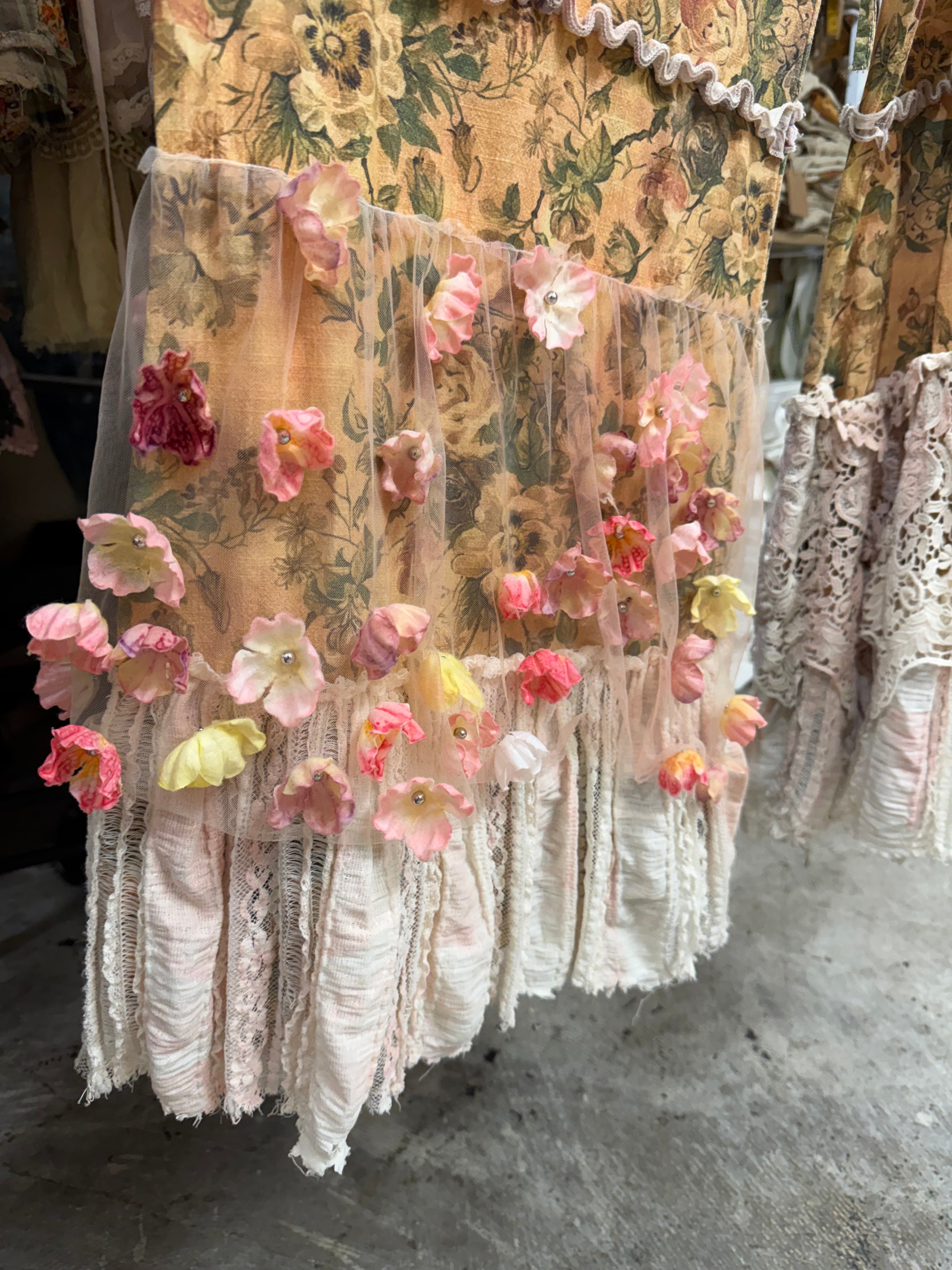 Tattered Flower Pants