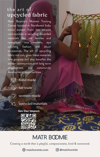 Swapna Moon Bell Wind Chime Upcycle Sari