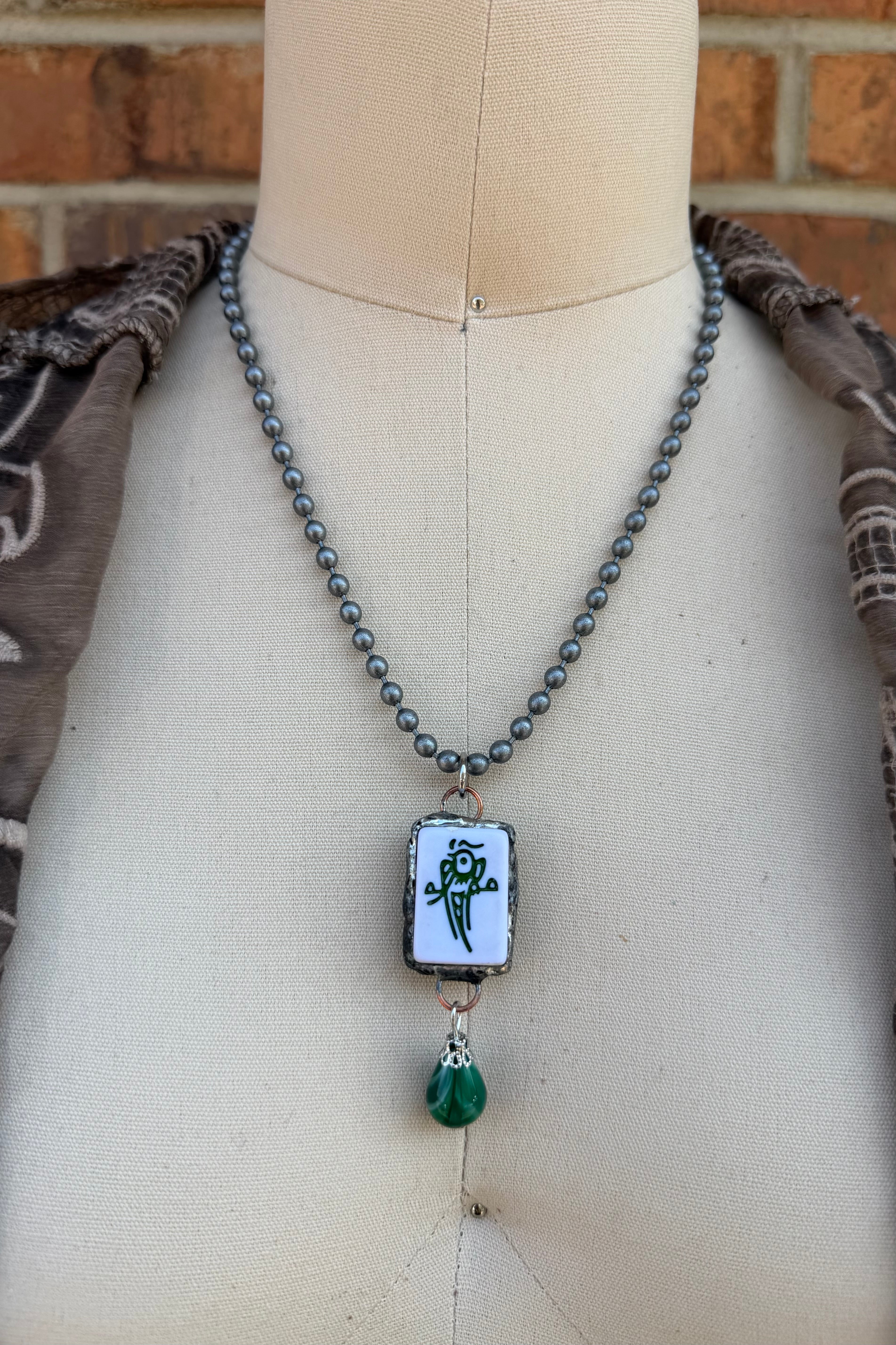 Sassy Mahjong Tile Necklace Style 3