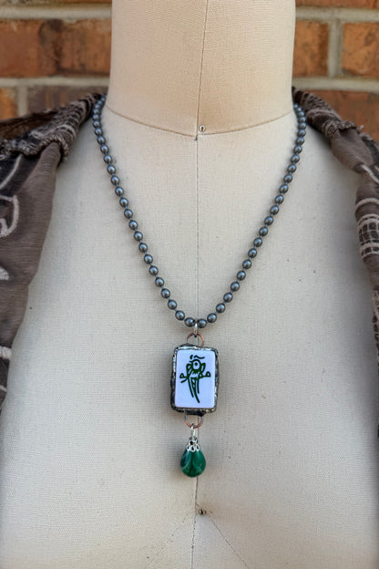 Sassy Mahjong Tile Necklace Style 3