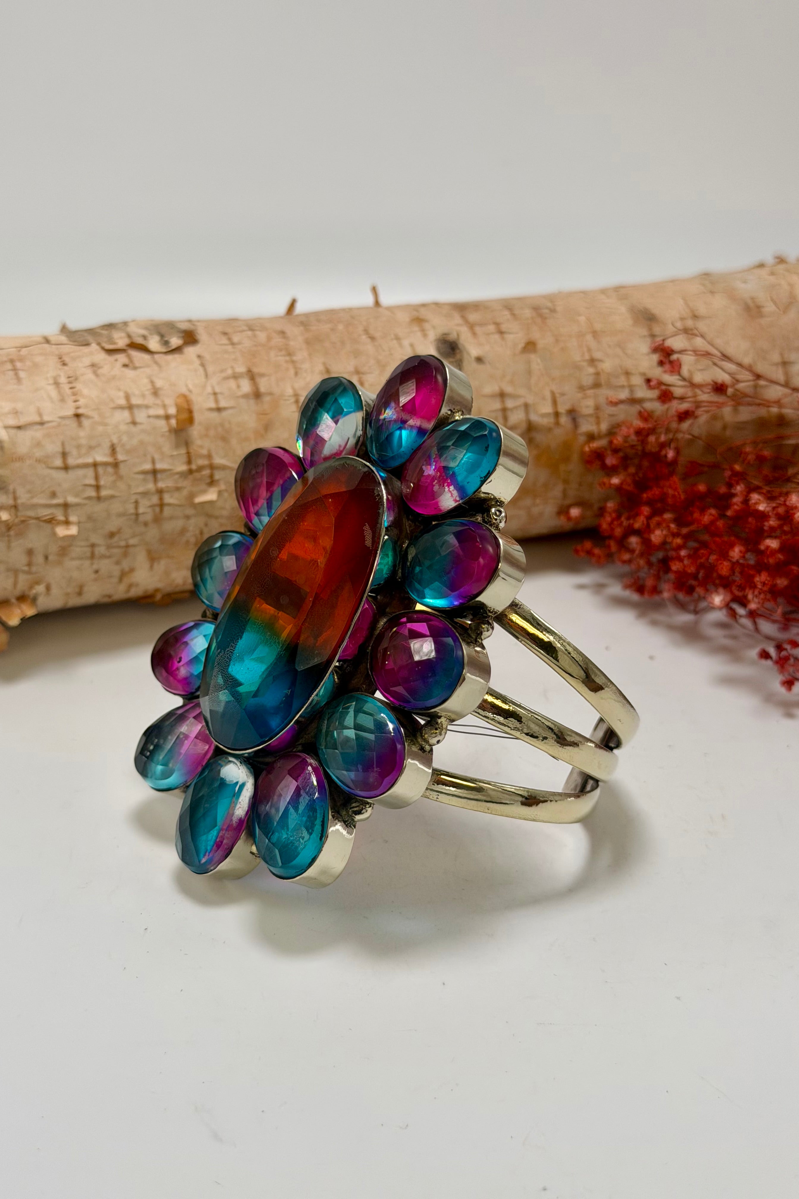 Flower Power 3 Line Cuff Style 5