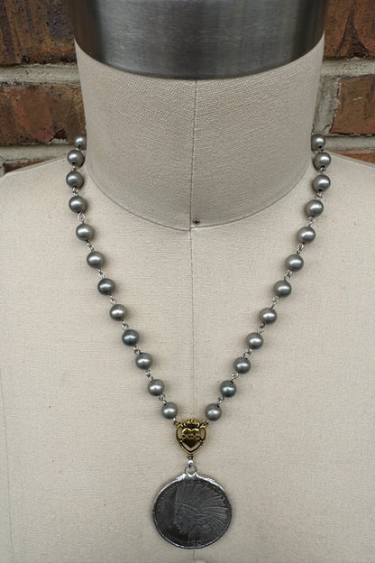 Heads Up Coin Necklace