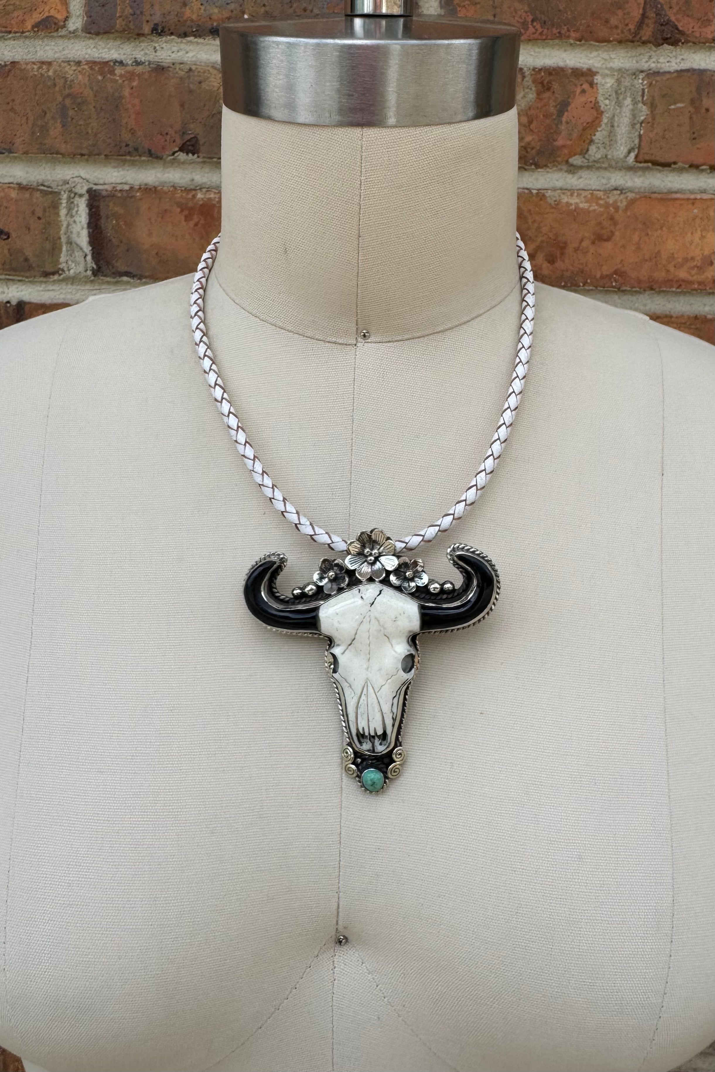Animal Skull Shortie on Leather