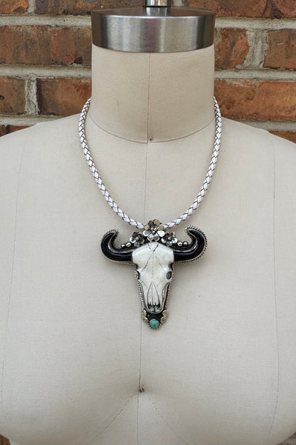 Animal Skull Shortie on Leather