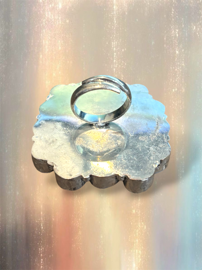 Preorder - Large Silver Baroque Pearl Ring