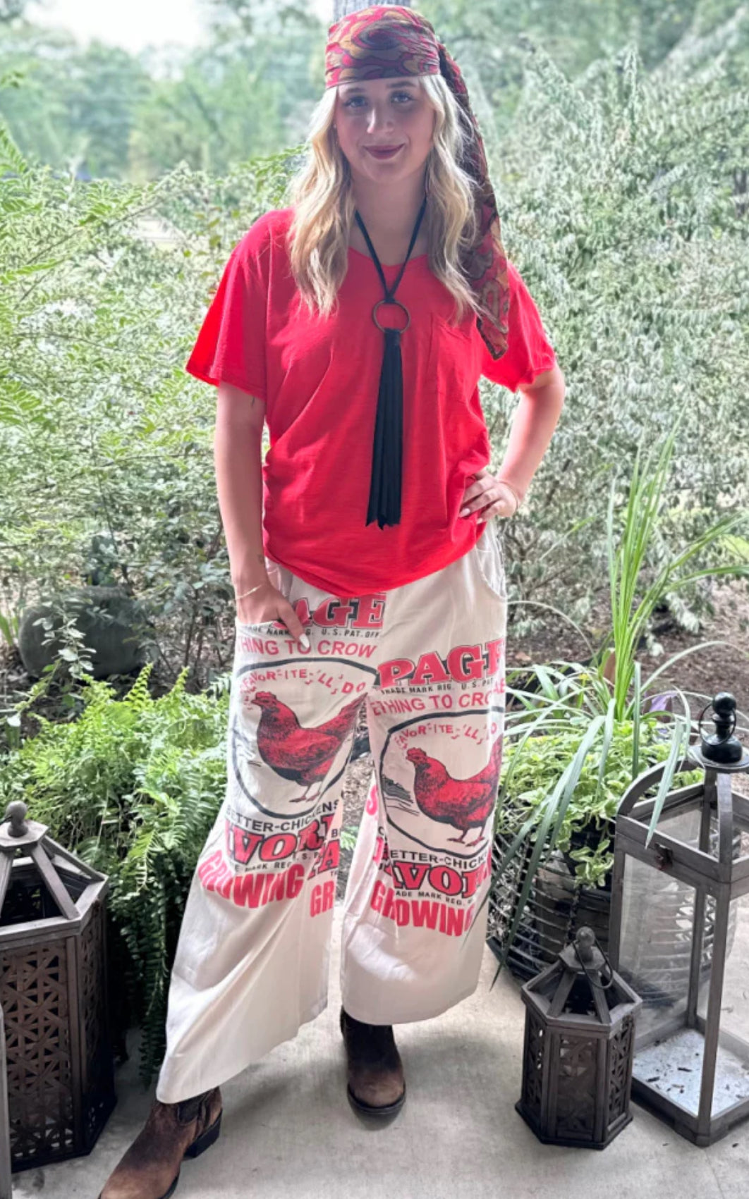 Sale - Heirloom Flour Sack Cotton Capri Pant