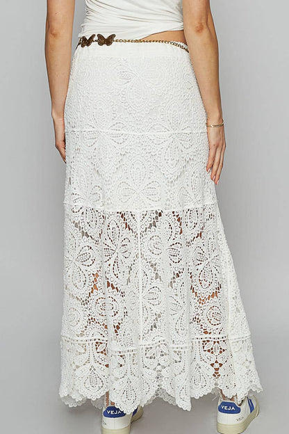 Everlasting Love Crochet Maxi Skirt