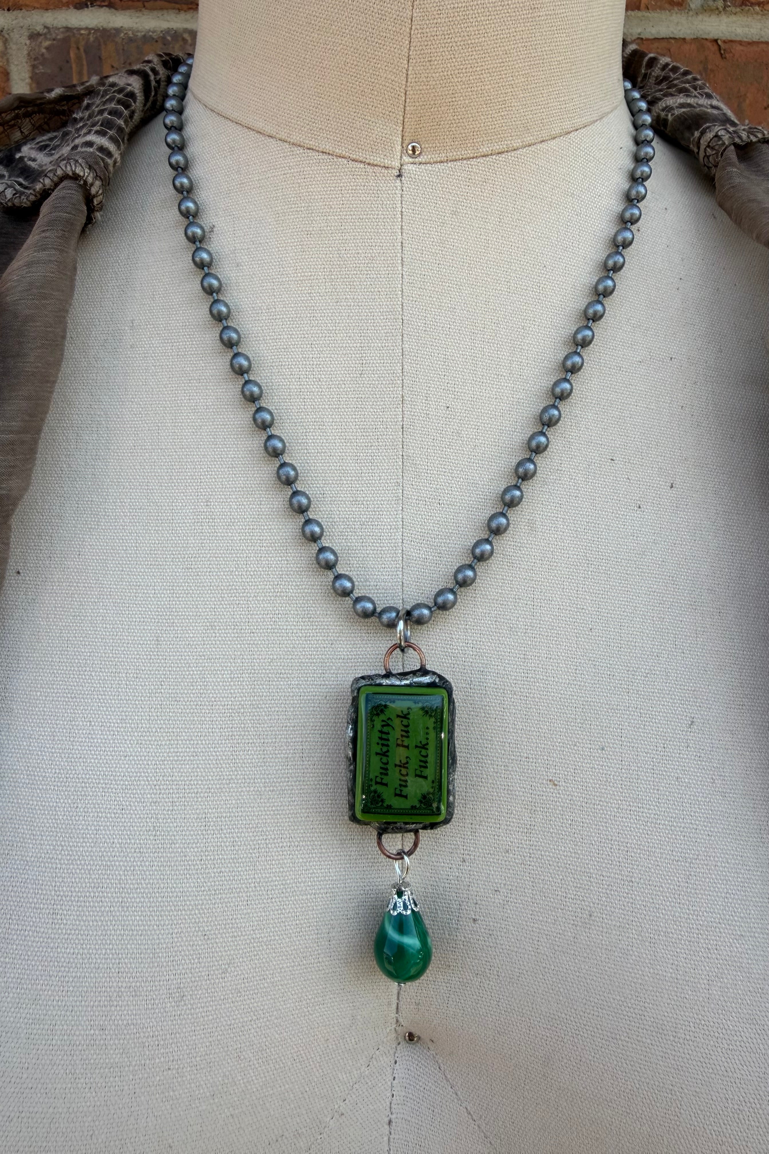 Sassy Mahjong Tile Necklace Style 3