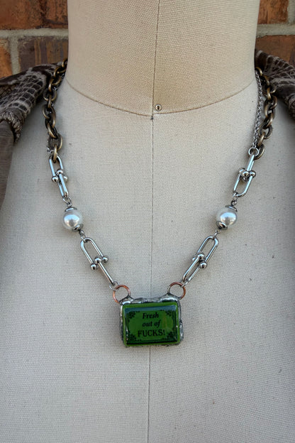 Sassy Mahjong Tile Necklace Style 11