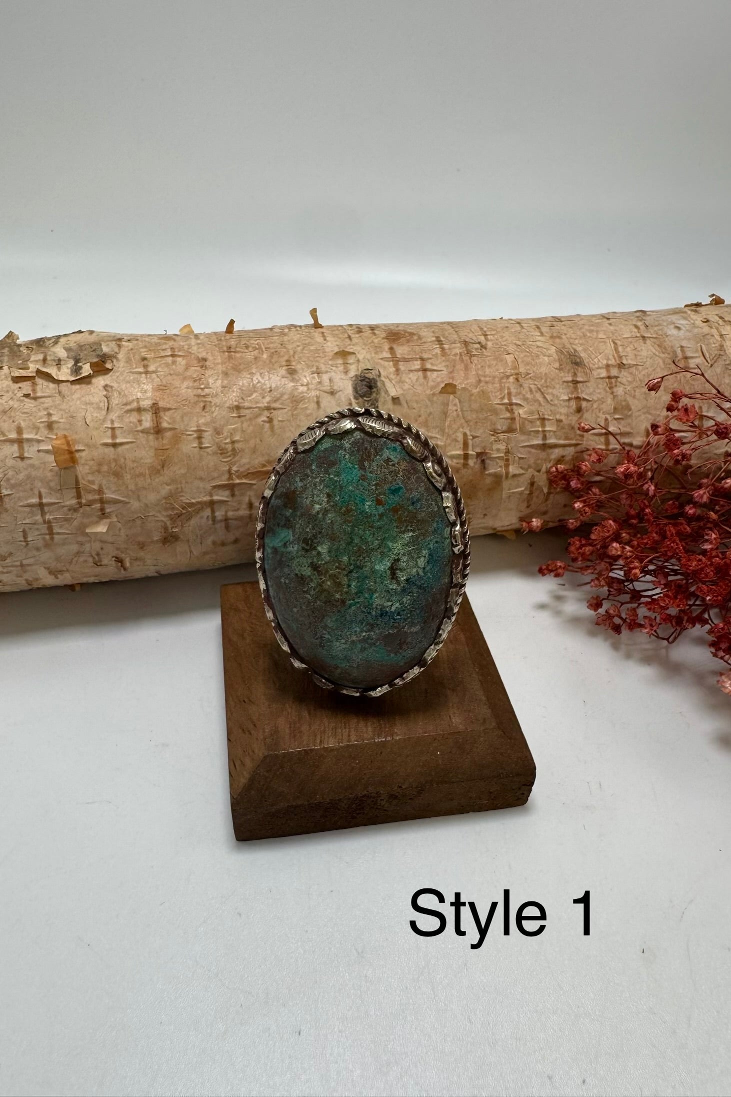 Lil Turquoise Chunk Stone Ring