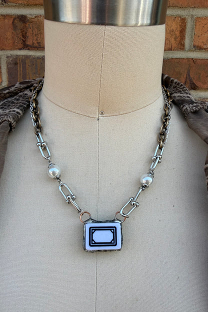 Sassy Mahjong Tile Necklace Style 11