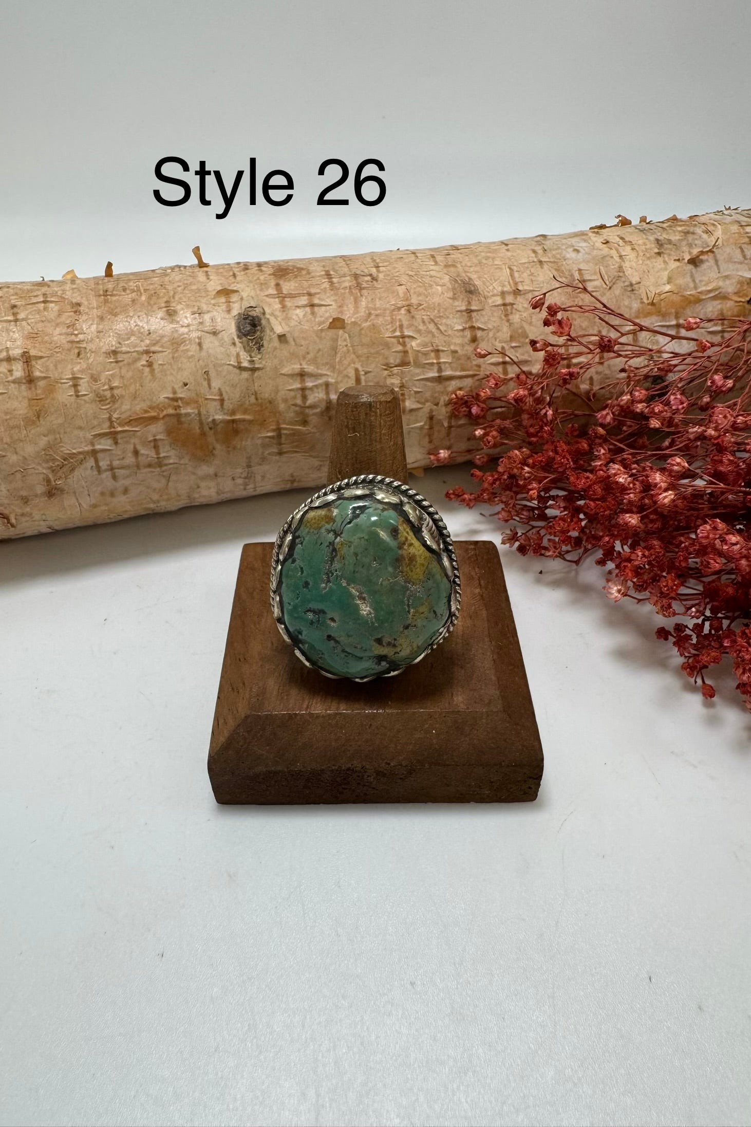 Lil Turquoise Chunk Stone Ring