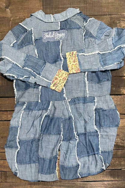 Patchwork Skies Delight Jacket in One Size