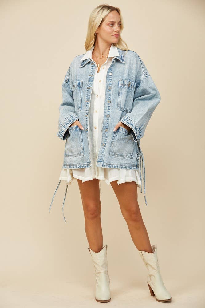 Just Keepin' It Caus Denim Jacket