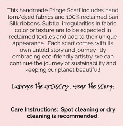 Fringe Scarf - L'Occitane: Off-White & Black