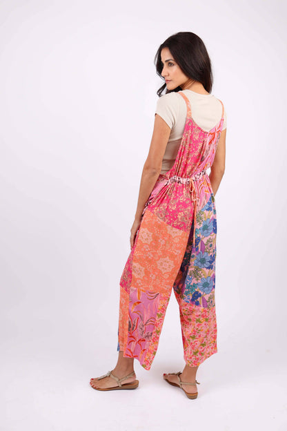 Rose Meadow Overall in Floral Patchwork
