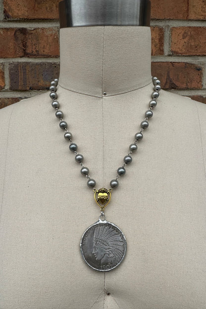 Heads Up Coin Necklace
