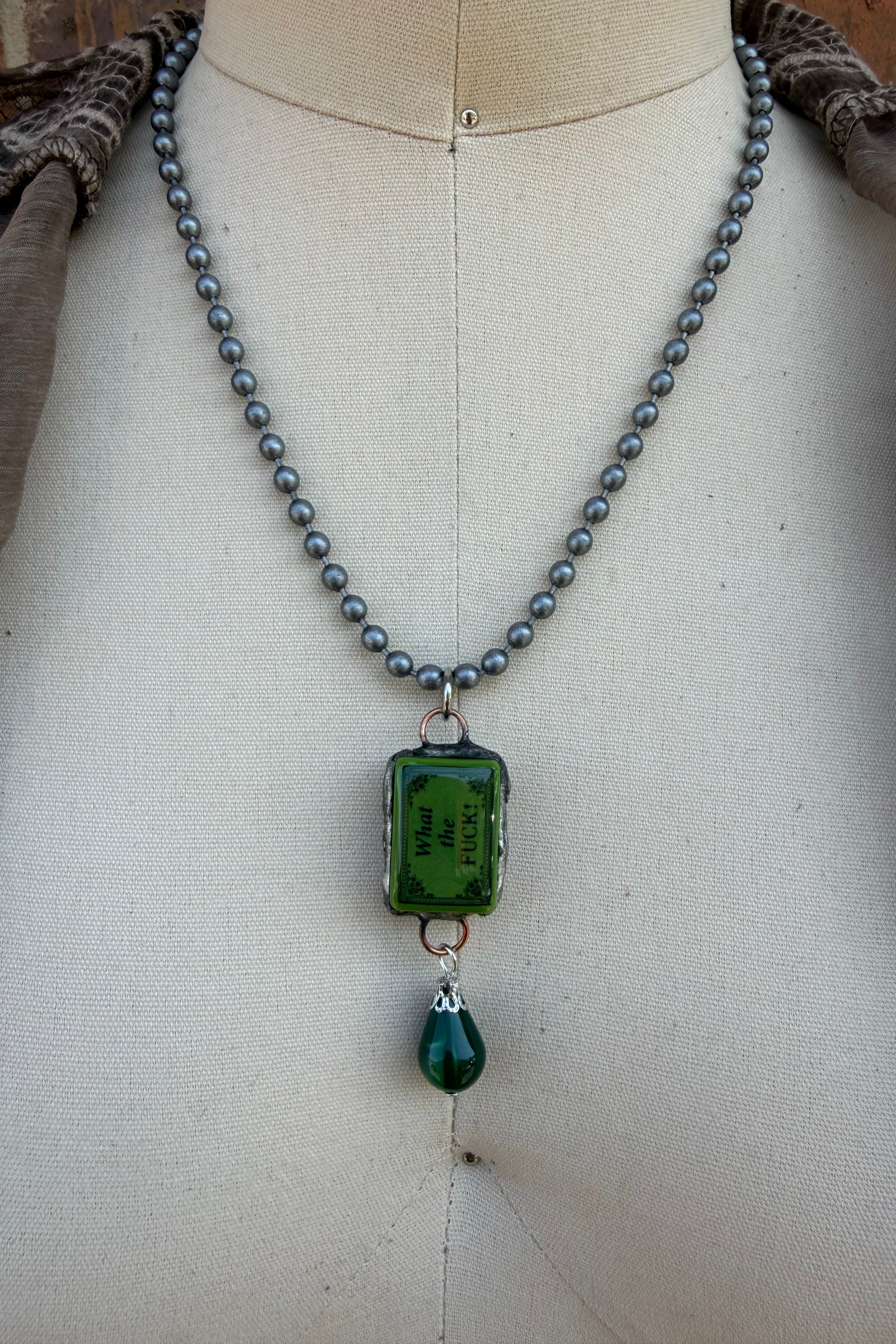 Sassy Mahjong Tile Necklace Style 9