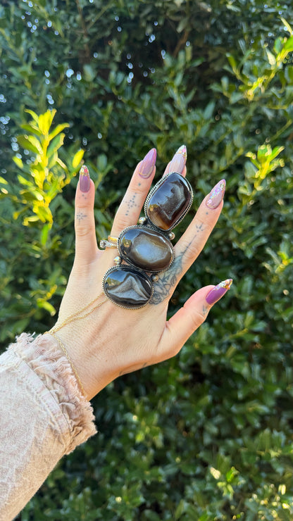 Darkness Geode Ring