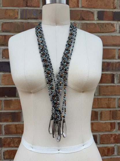 Chandelier Drop Beaded Necklace
