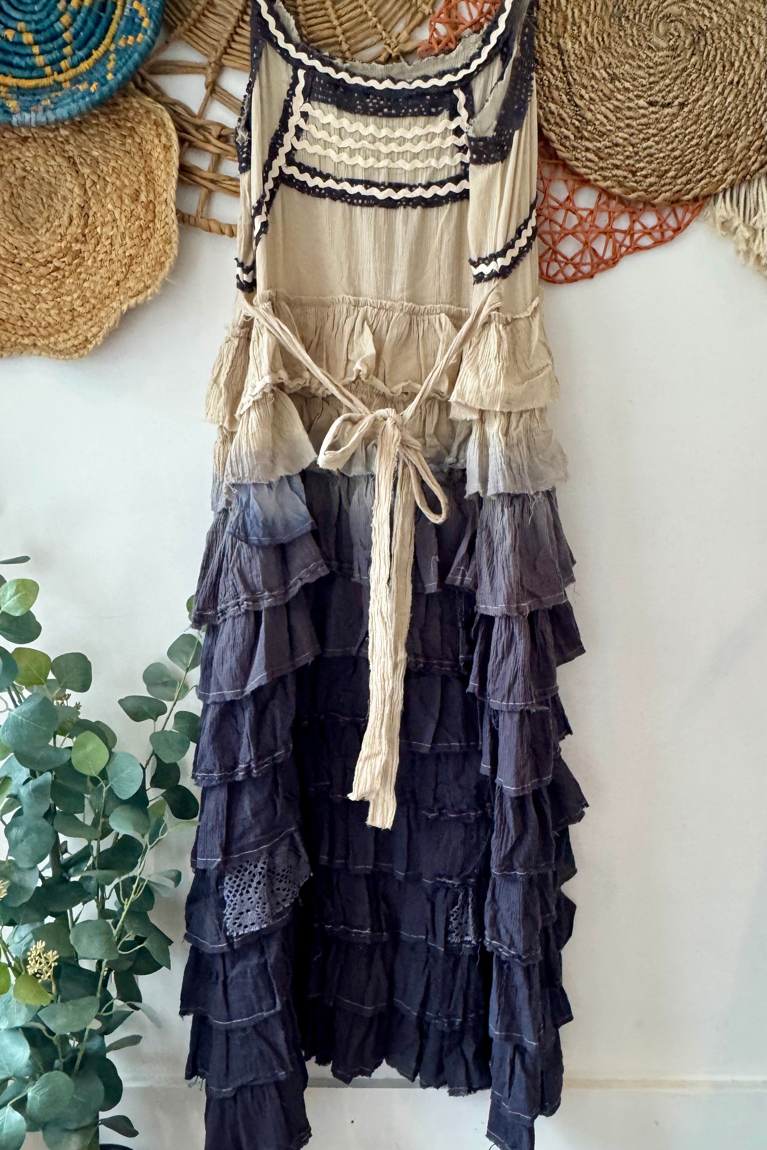 Ricrac Layered Ruffle Bohemia Dress