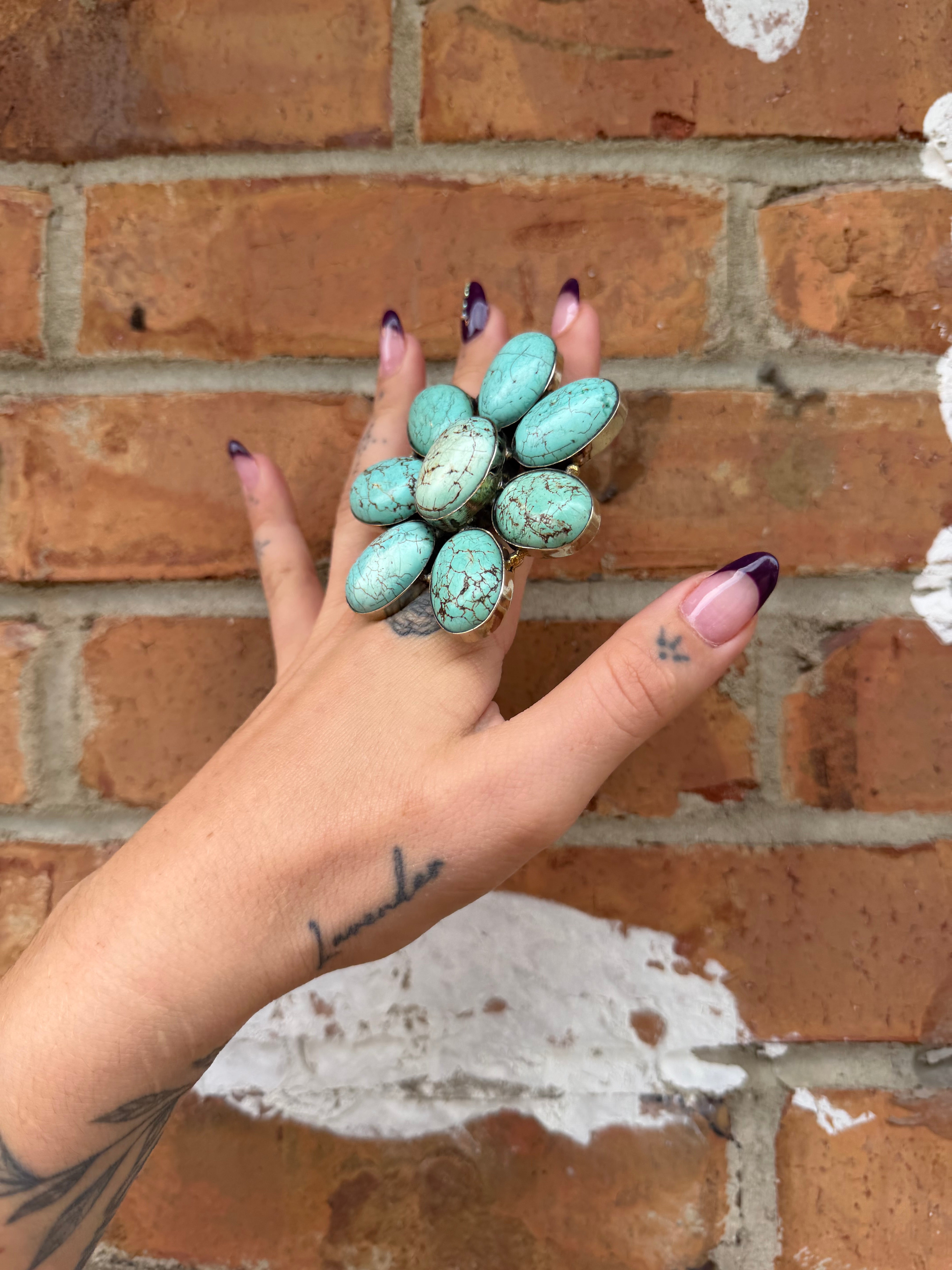 Sale Ring - Flower Howlite