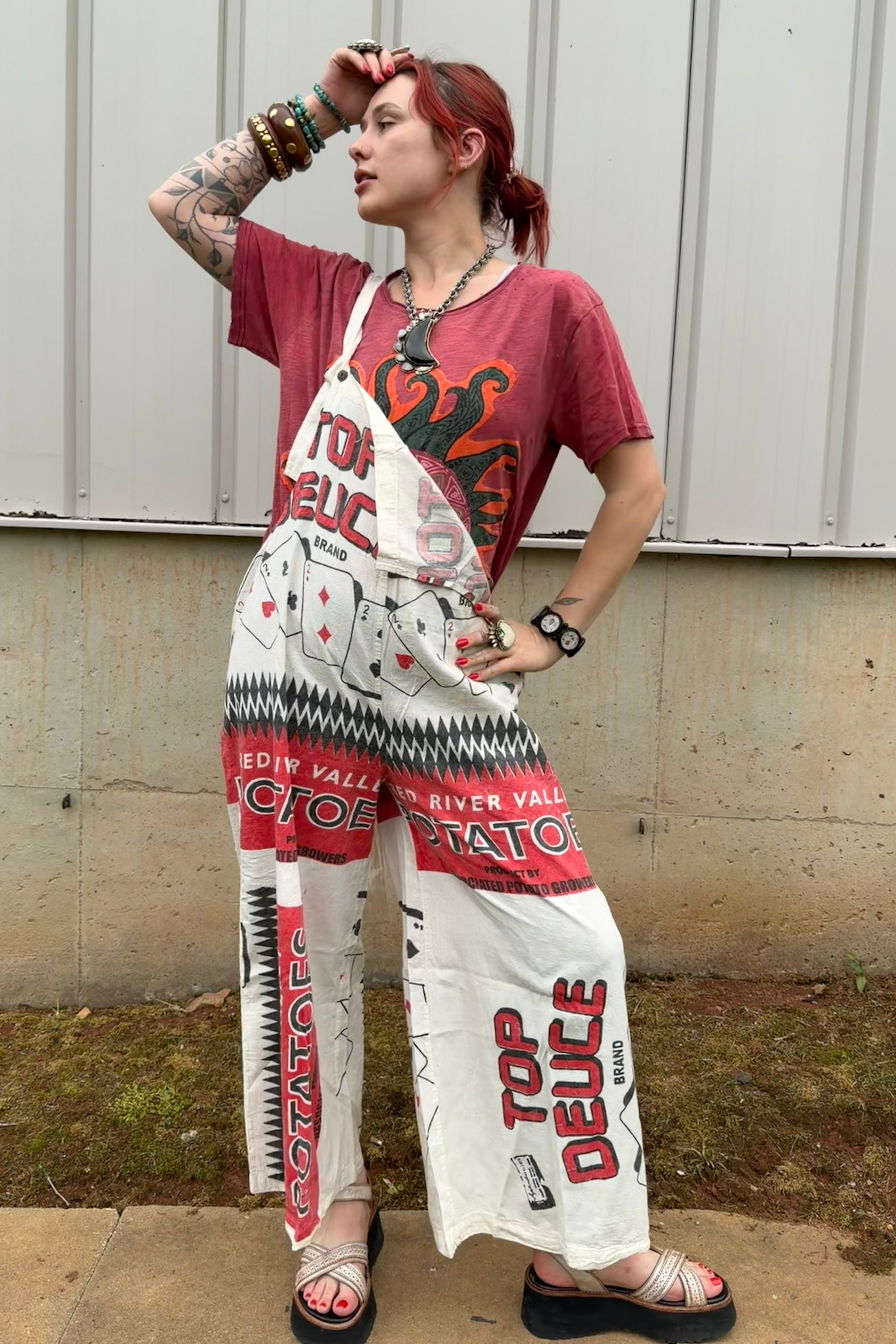 Cotton Jumpsuit in Aces High