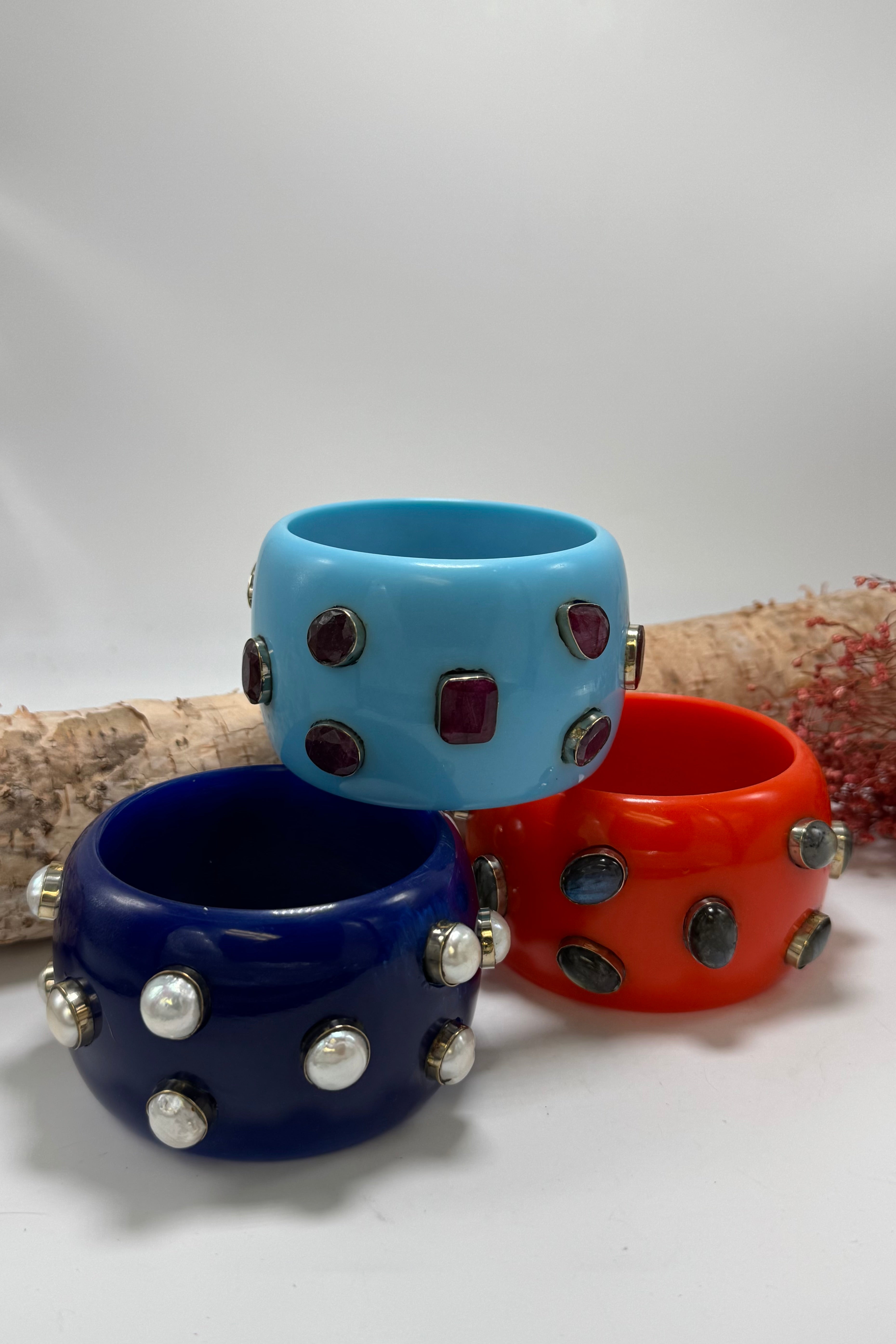 Statement Bangles - Choose you Color - Set 2