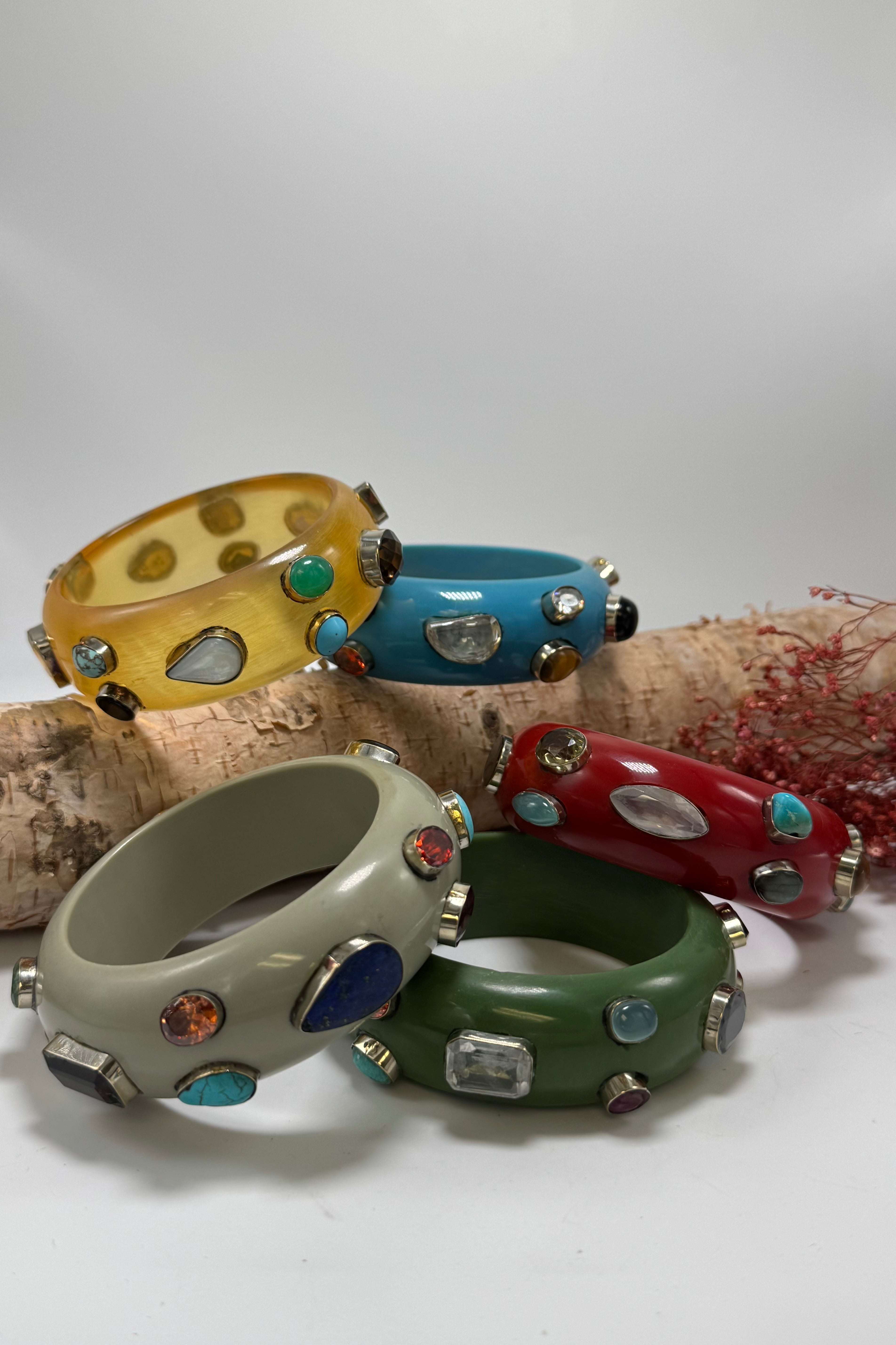 Thin Statement Bangles - Choose you Color