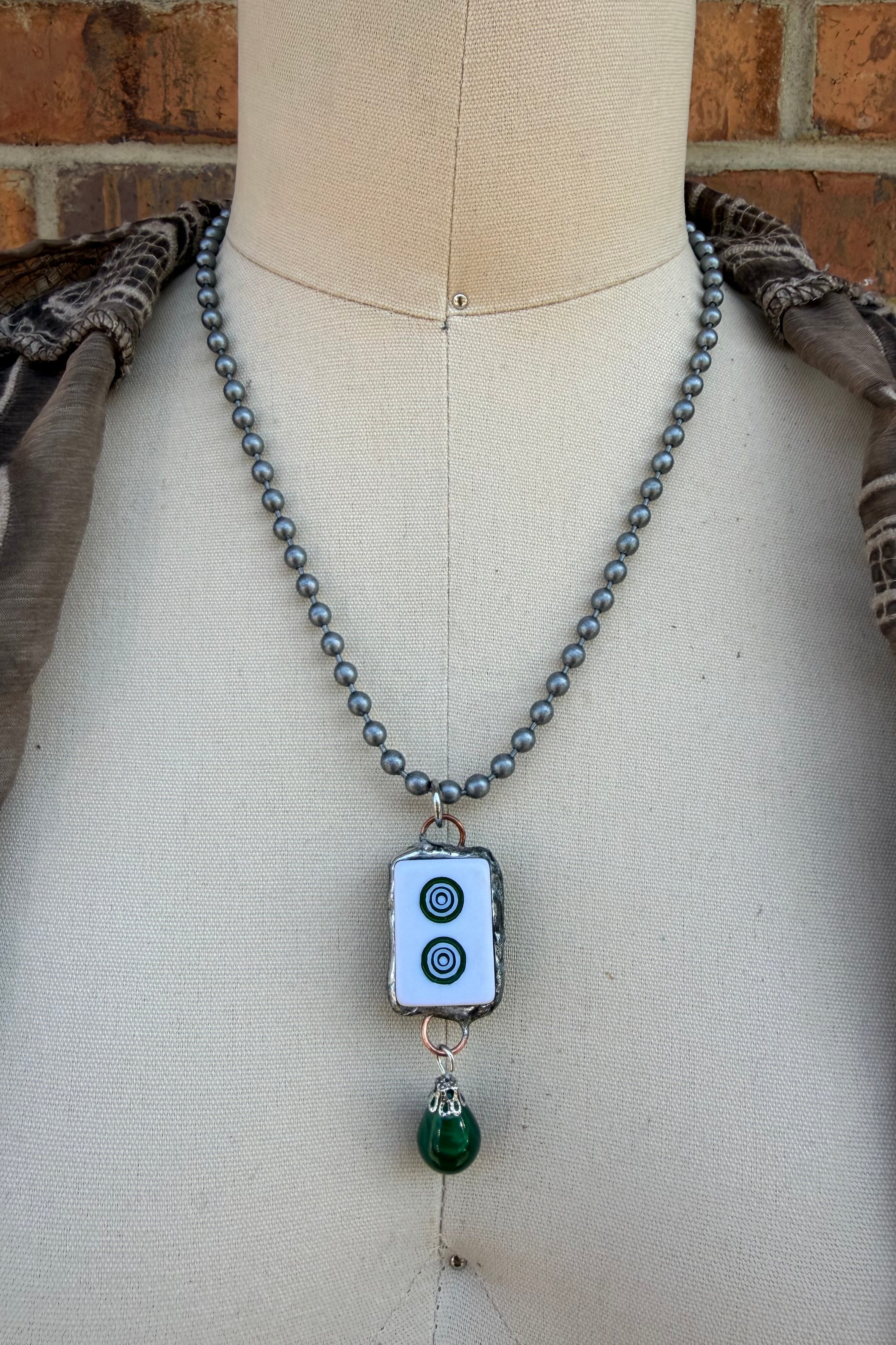 Sassy Mahjong Tile Necklace Style 4
